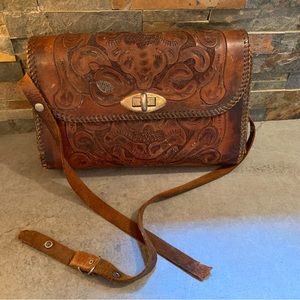 Brown Leather Shoulder Bag